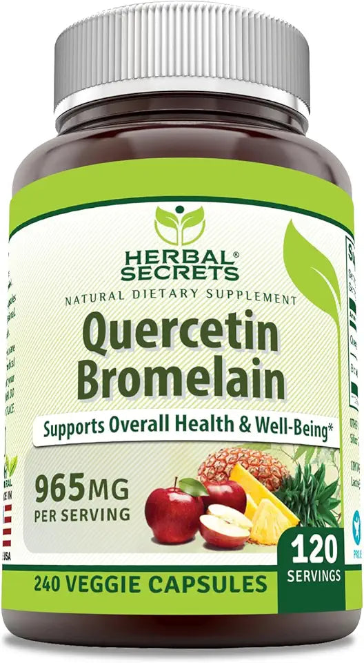 Quercetin 800mg with Bromelain 165mg Veggie Capsules Supplement C845064