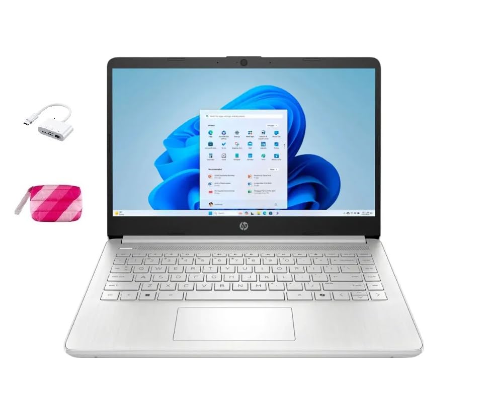 Pink 14 Inch Student Laptop Intel N150 8G RAM 128GB Windows 11 A48352
