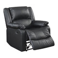 Black Faux Leather Recliner I45009