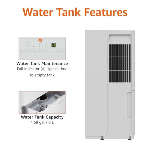 Large 35 Pint Dehumidifier with Timer and Auto-Defrost I594297