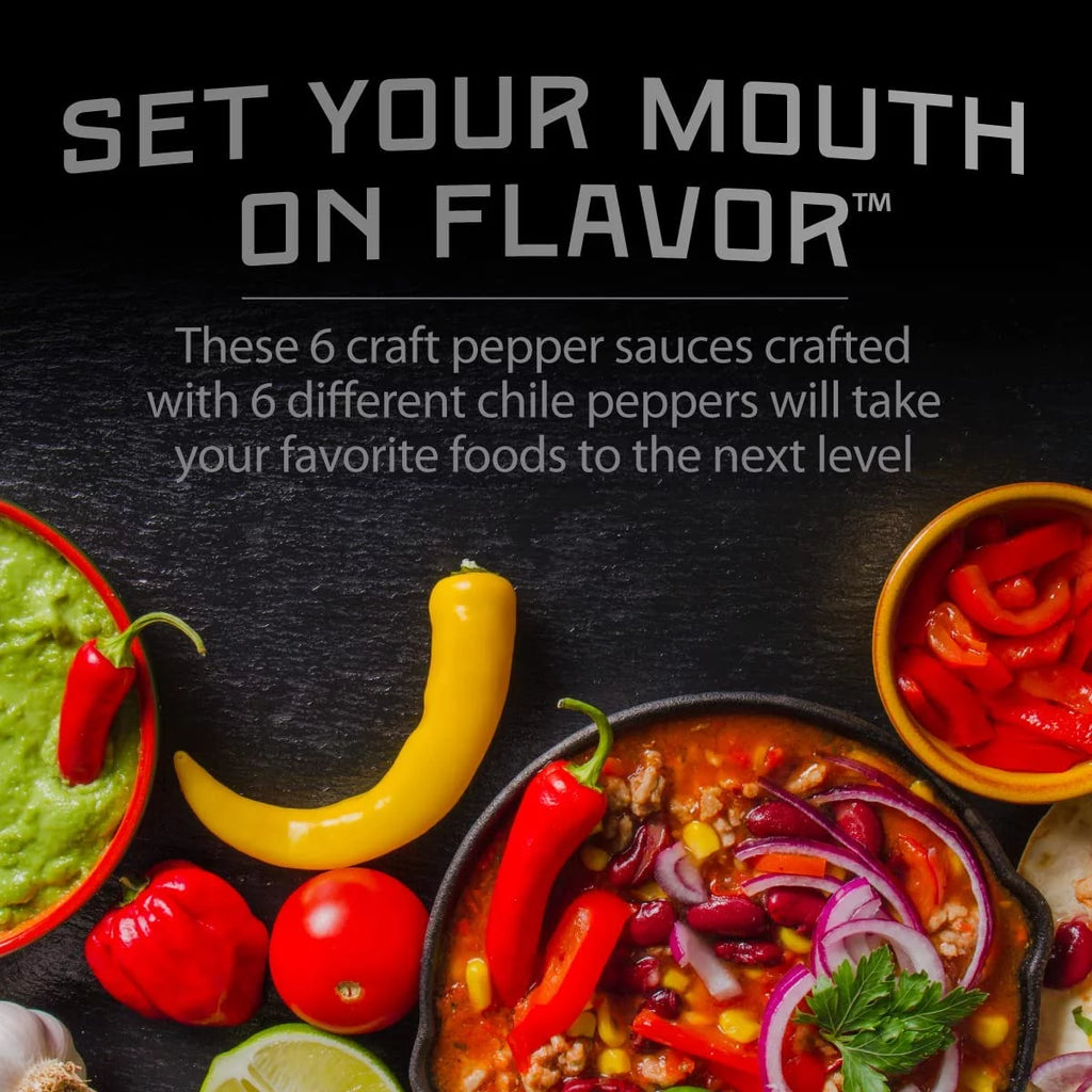 Extra Spicy Gourmet Hot Sauce Gift Set with Variety of Chile Peppers - 5 oz D248