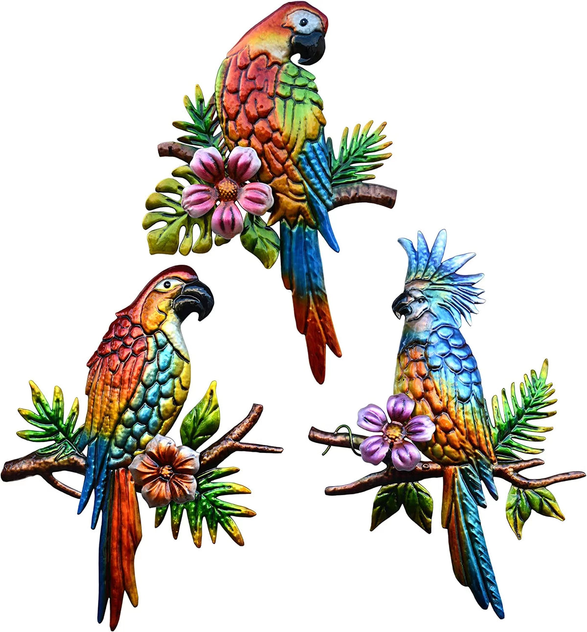 Tropical Parrot Metal Wall Decor Z448174