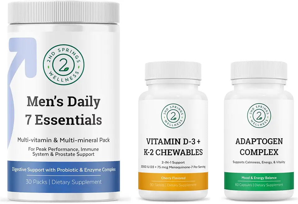 Adaptogen Complex & Vitamin D3 + K2 Chewables Bundle L480
