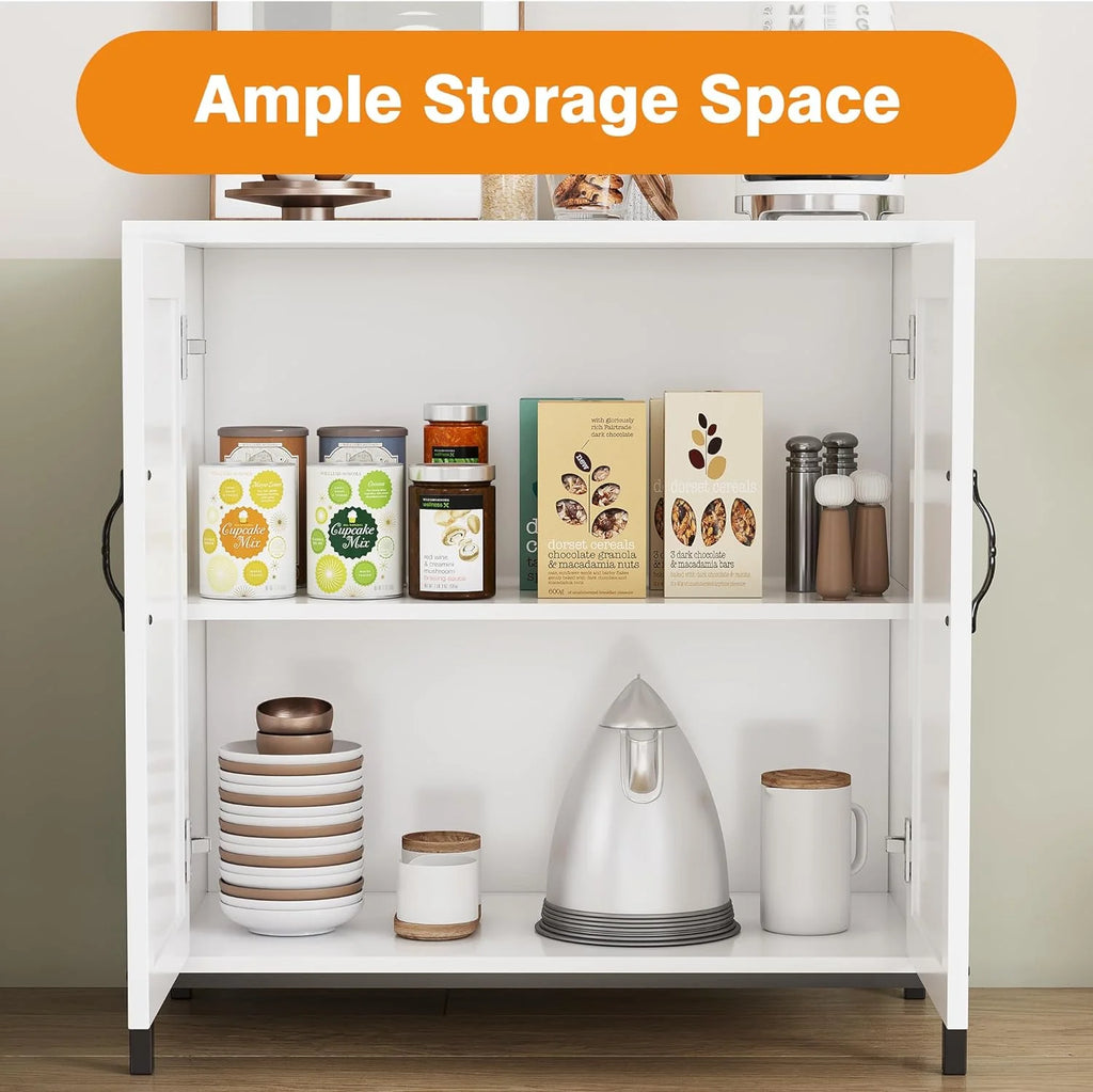 Rattan Cabinet with Doors and Shelves M4773