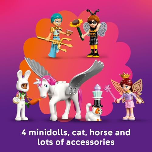 Pretend Play Building Toy with Cat and Unicorn Toys Y73498