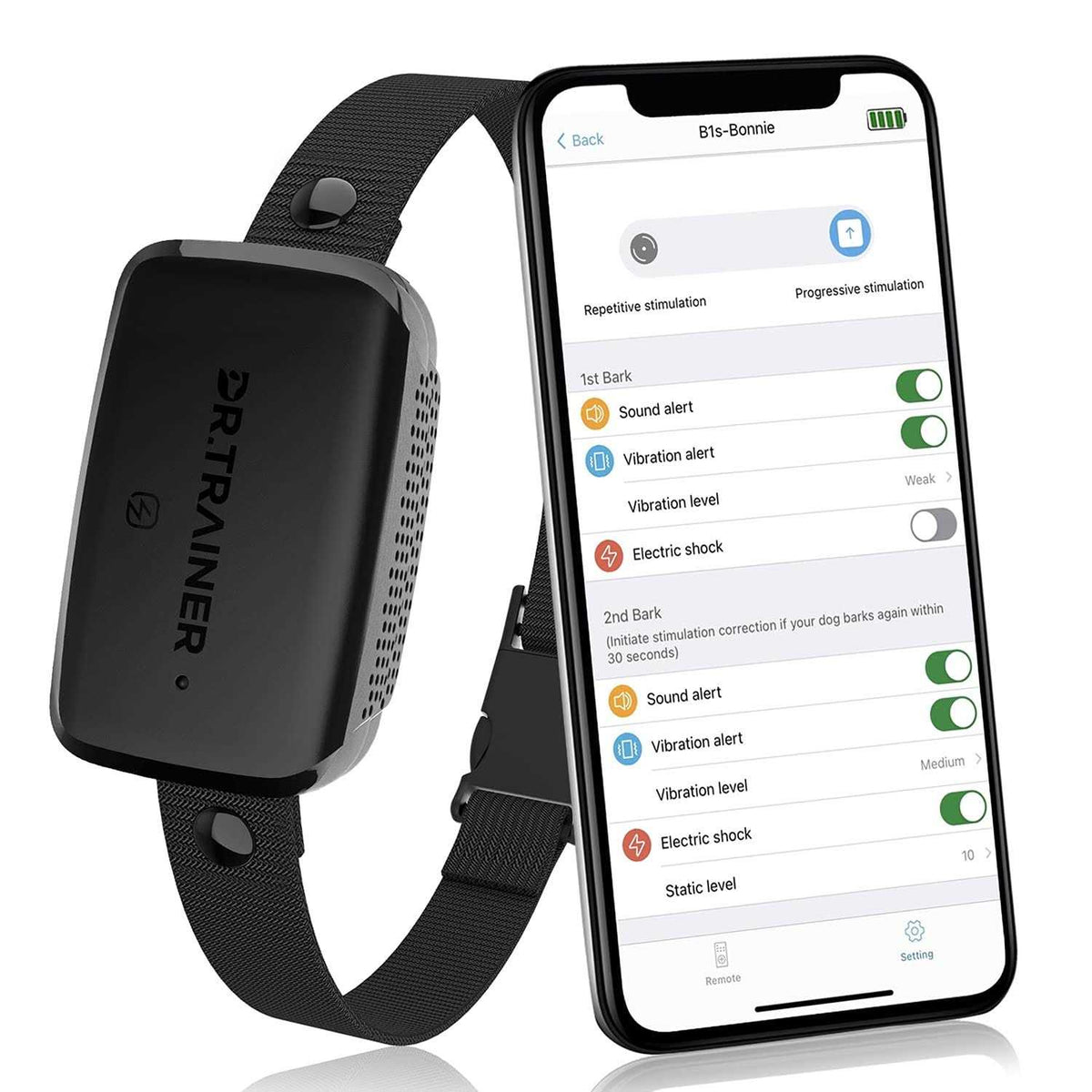 Waterproof APP Control Bark Collar E487516