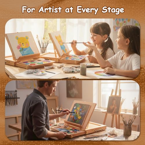 29 Pcs Acrylic Paint Set with Tabletop Easel L4032