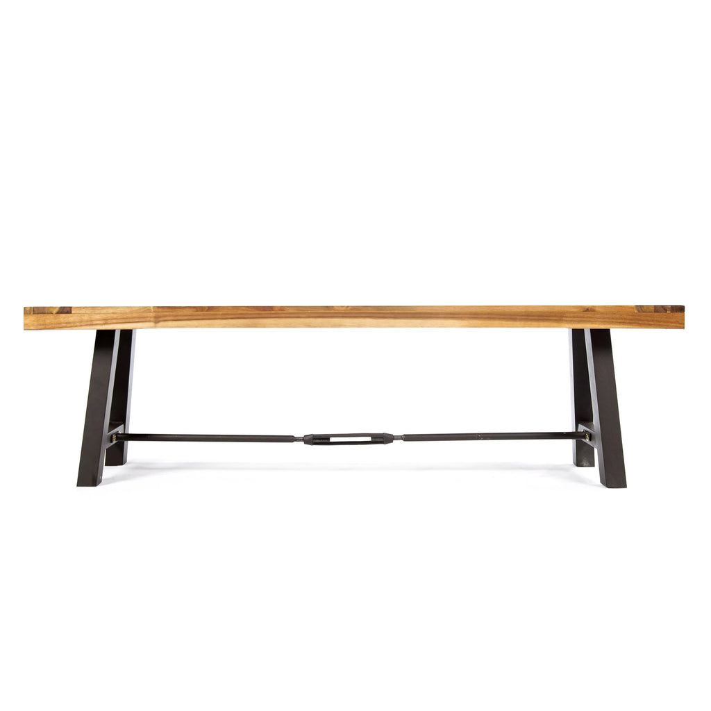 Acacia Wood Outdoor Dining Benches Set of 2 X837
