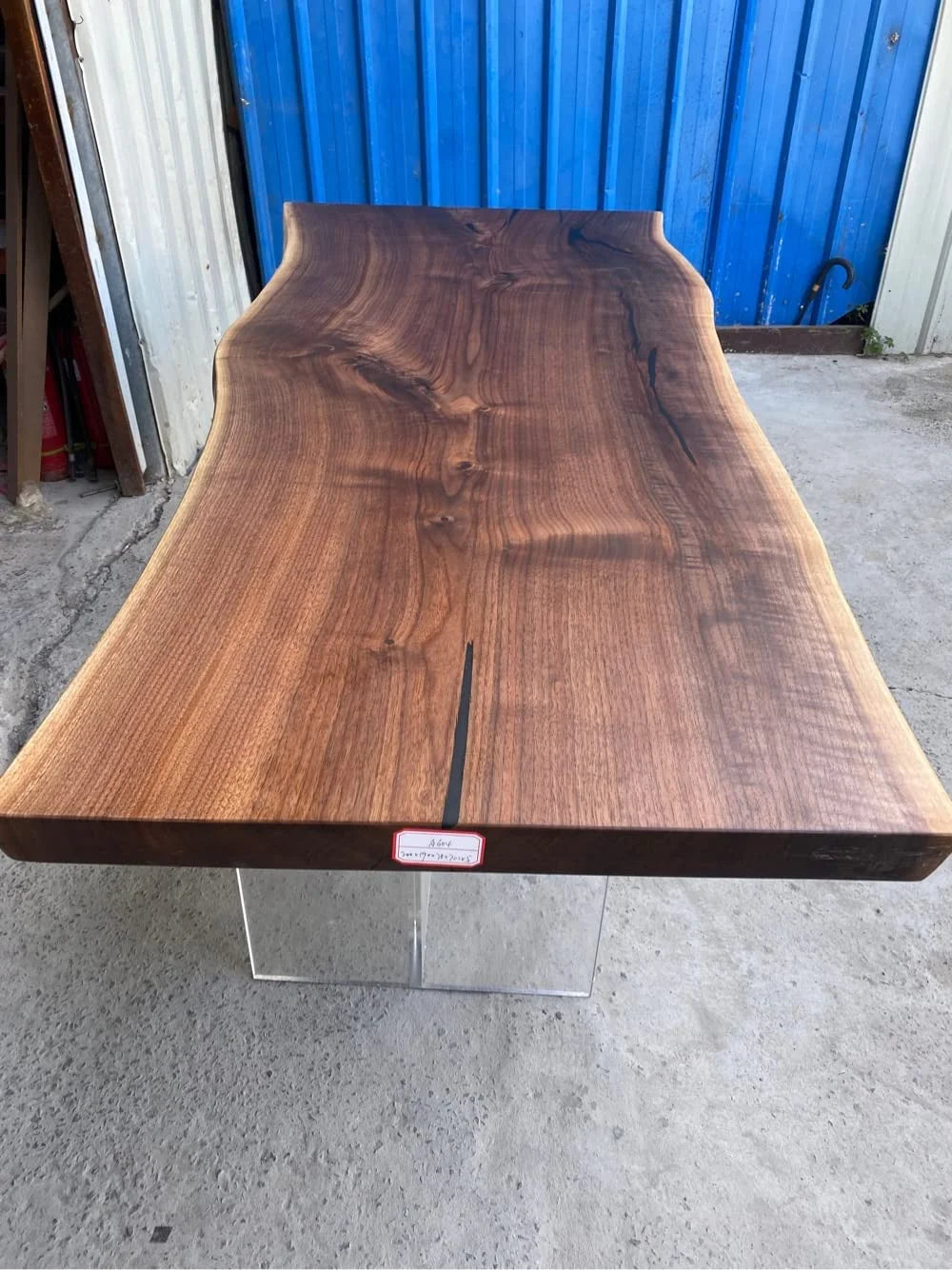 Live Edge Black Walnut Wood Slab Table Q2815