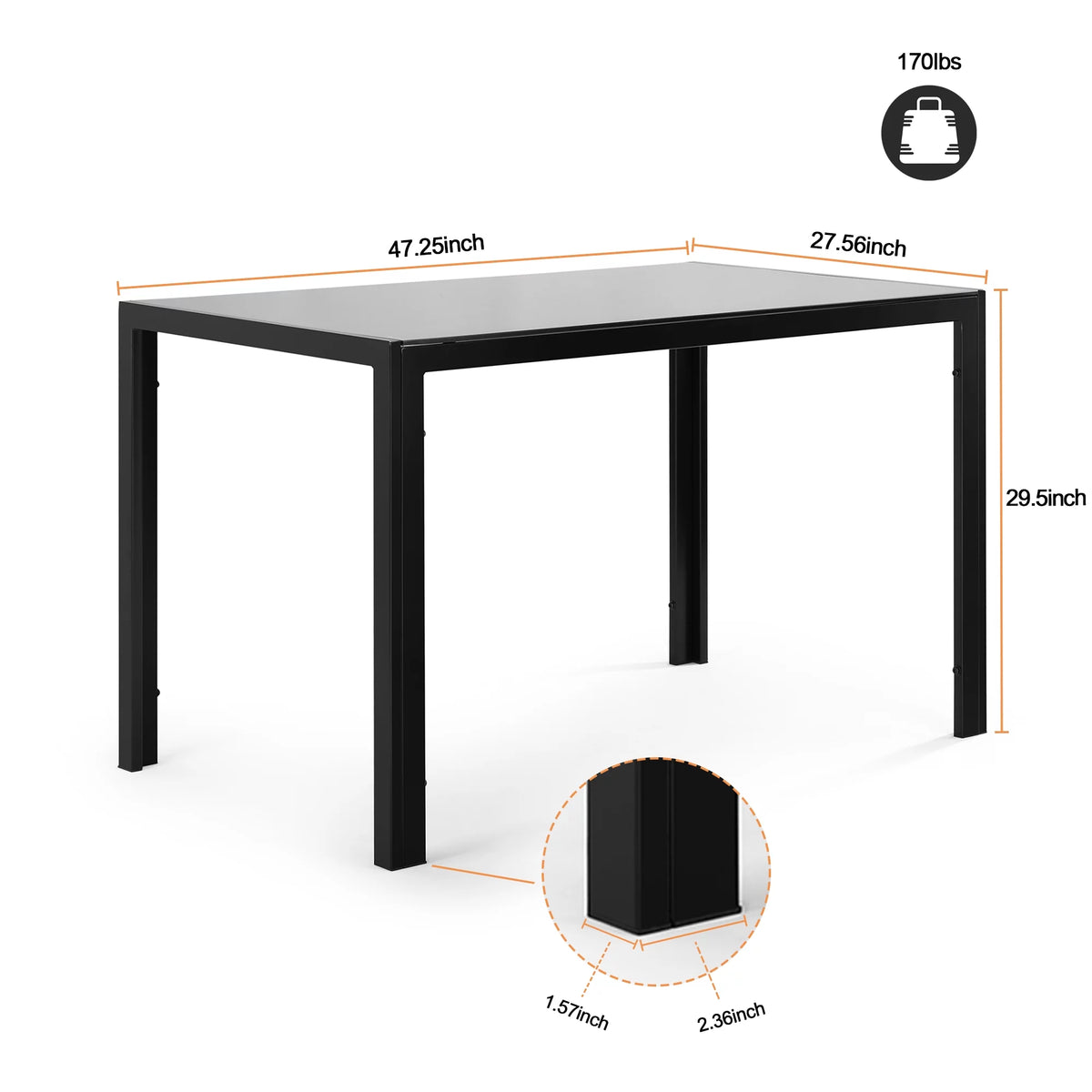 Dining Room Table Set for 4 G48911