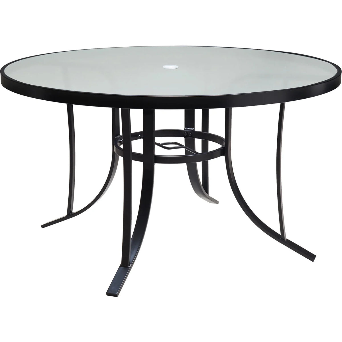 5-Piece Dining Set with 4 Chairs and Round Glass-Top Table C536059
