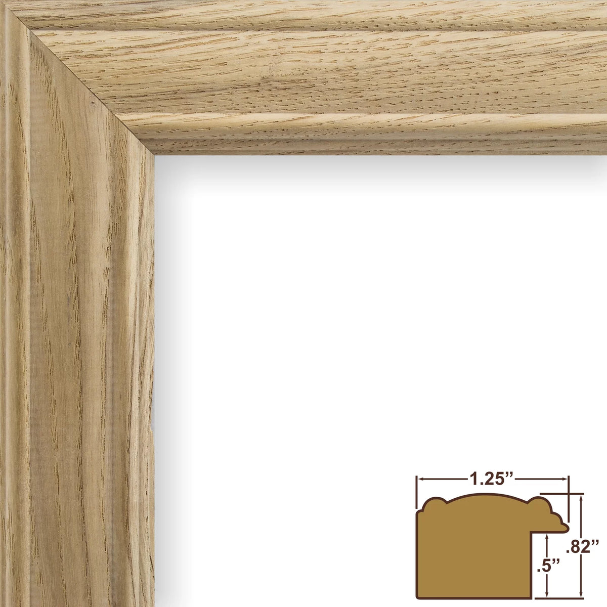 24x24 inch Unfinished Raw Wood Picture Frame J142224