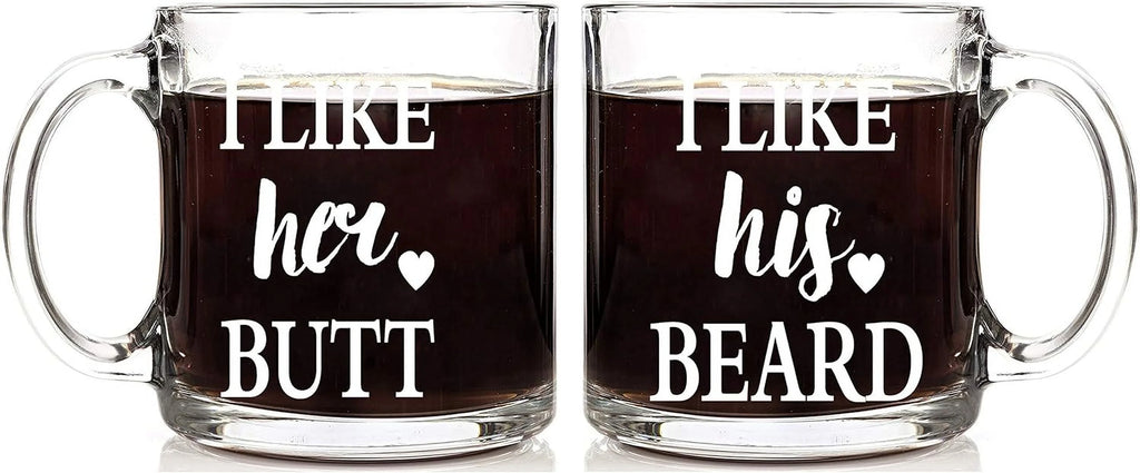 13 oz Glass Coffee Mug Set C36970