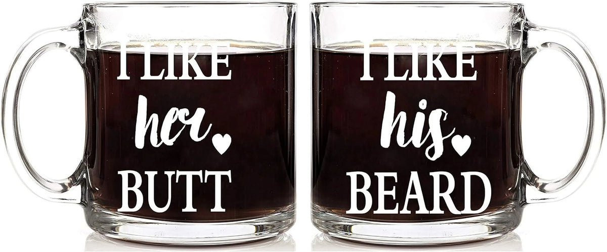 13 oz Glass Coffee Mug Set C36970