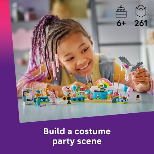 Pretend Play Building Toy with Cat and Unicorn Toys Y73498