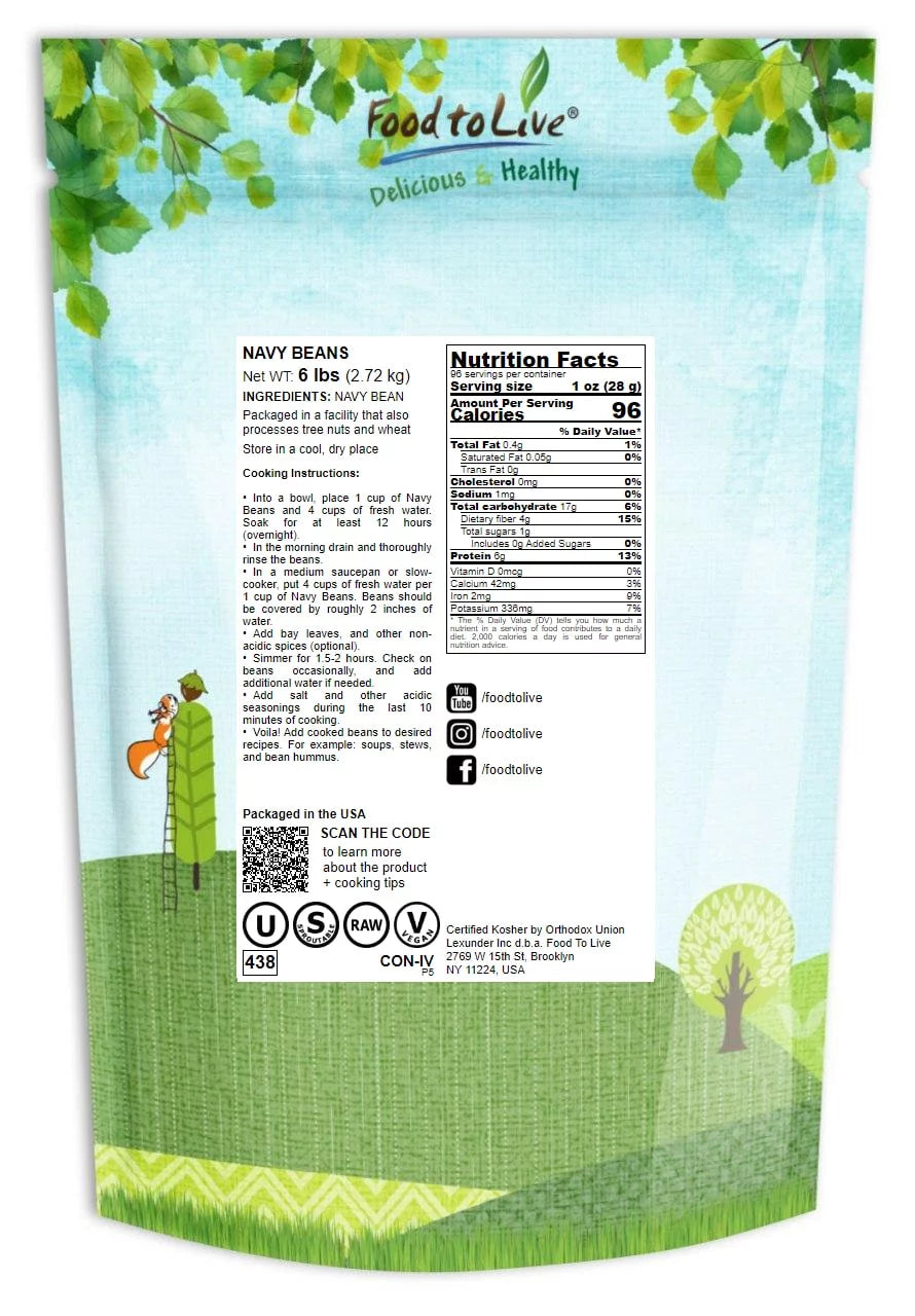Navy Beans, 6 Pounds M91256