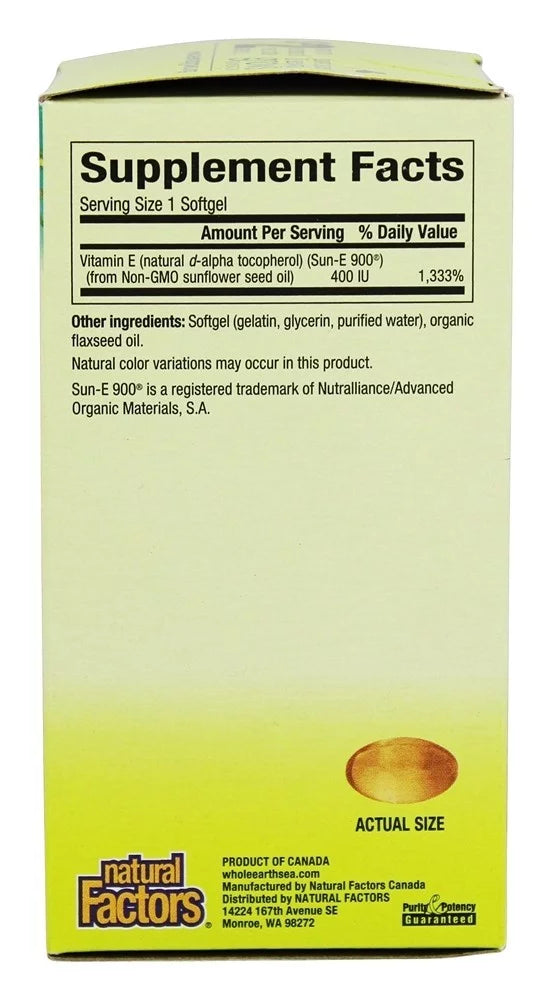 Sunflower Vitamin E 400 IU 90 Softgels V94875