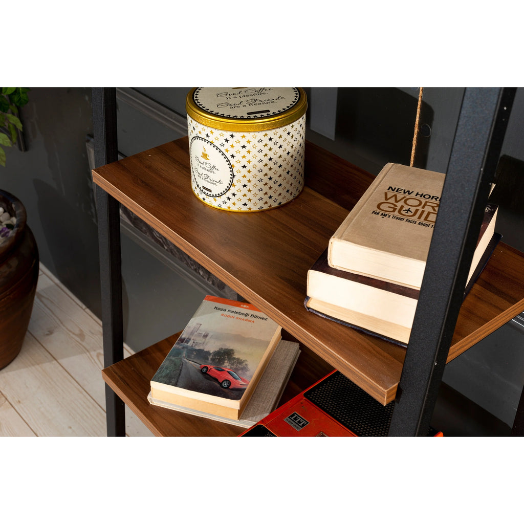 5 Tier Metal Ladder Bookshelf A75466