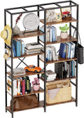 5 Tier Bookcase with 6 Hooks R6923