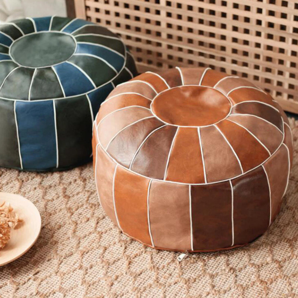 Unstuffed Pouf Cover Storage Ottoman Y657