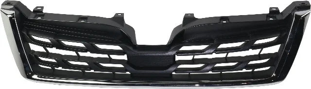 Textured Black Radiator Grille with Chrome Molding Q8229