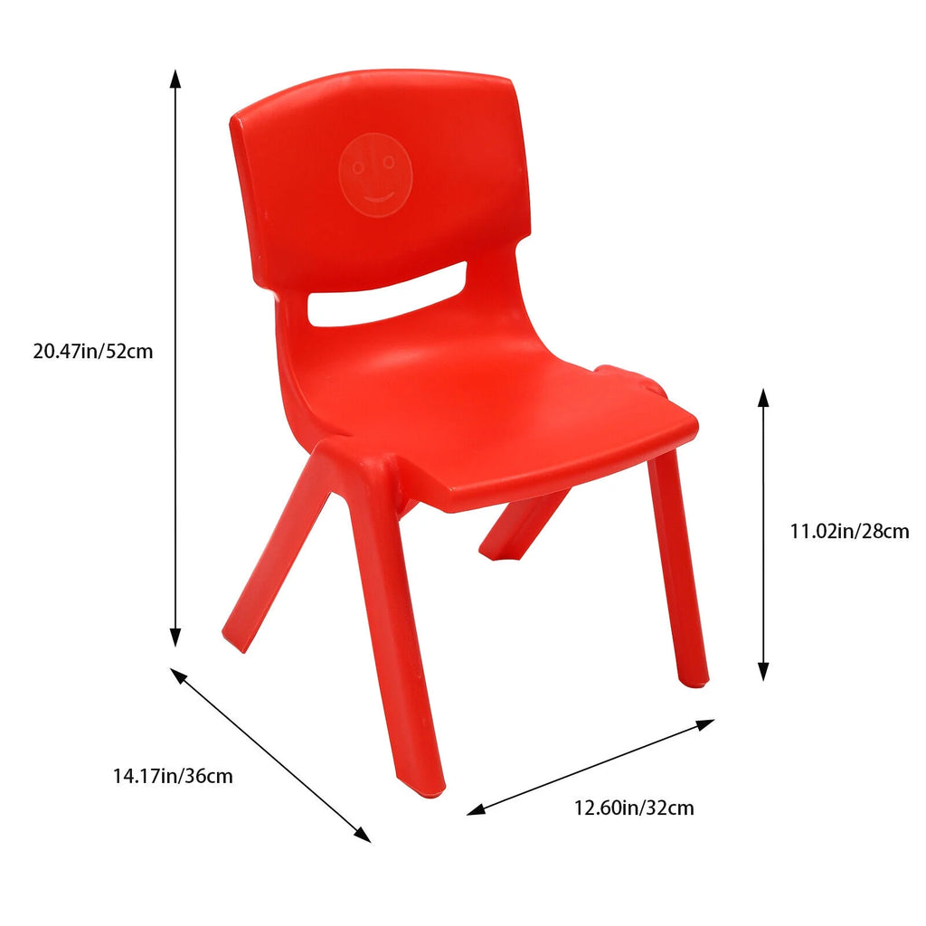 6 Pcs Kids Plastic Stackable Chairs N82049