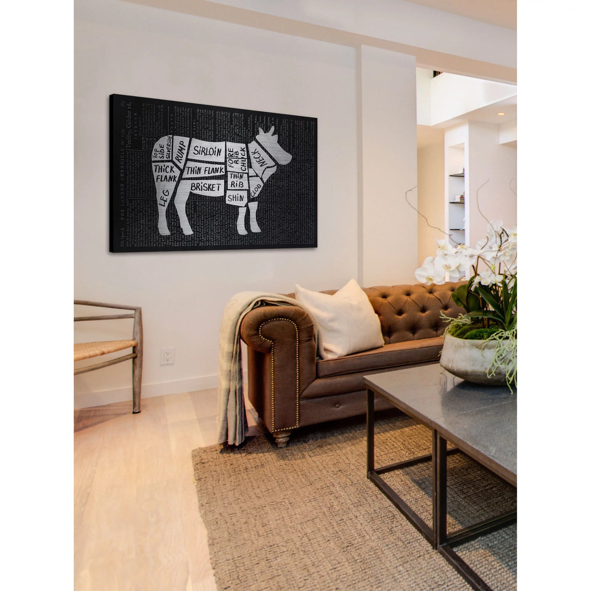 Painting Print on Brushed Aluminum L61897