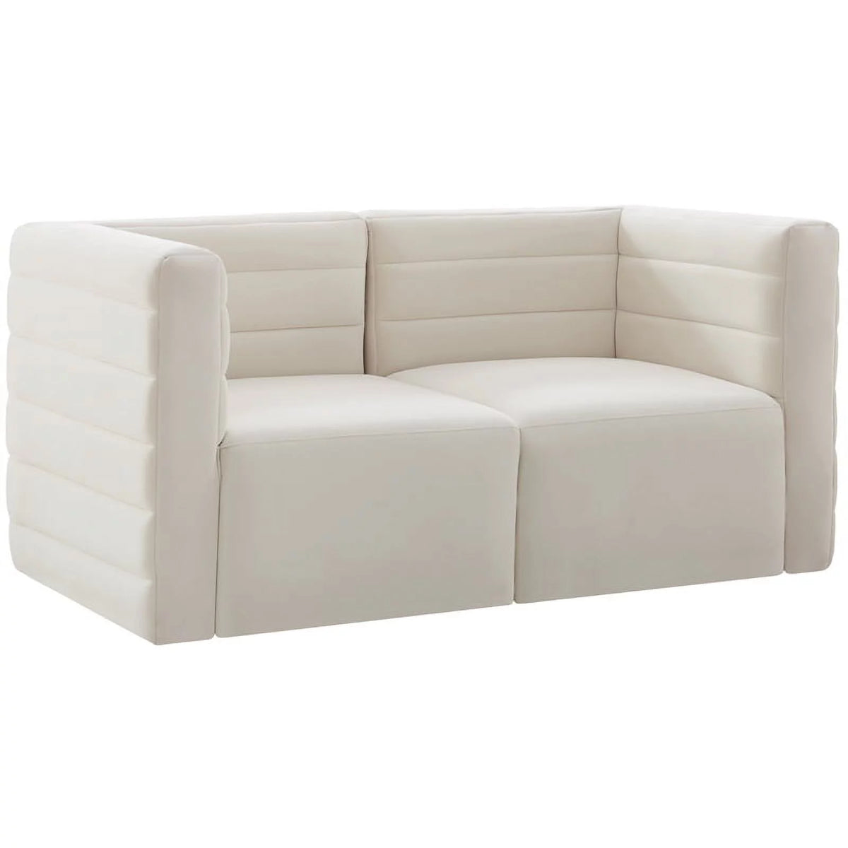 Cream Velvet Modular Sofa F963885