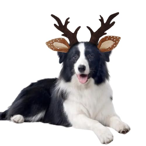 Adjustable Dog Antlers Headband Costume I22182