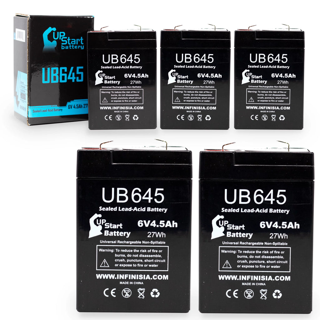 6V 4.5Ah Sealed Lead Acid Battery with Terminal Adapters R8863