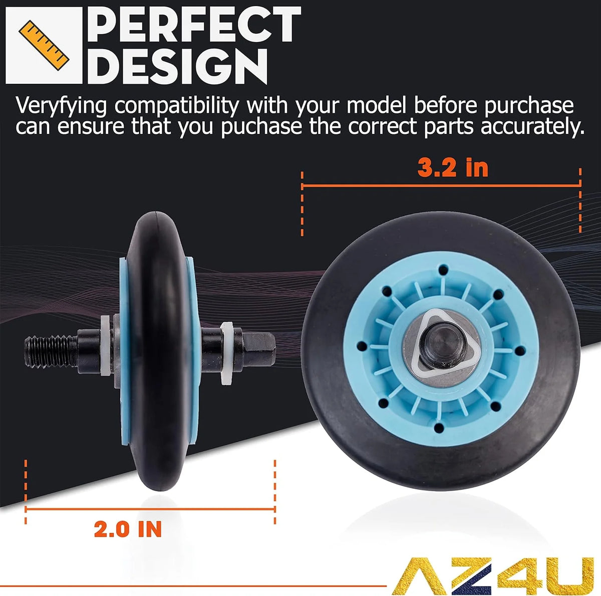 Dryer Repair Kit Rollers Belt Pulley P40455