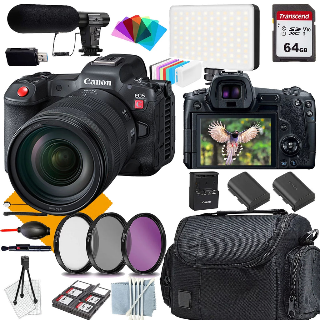Mirrorless Cinema Camera with 24-105 Lens and 18PC Bundle N8380