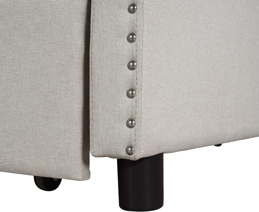 Full Size Upholstered Daybed with Trundle O739164