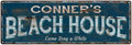 Beach House Blue Rustic Cabin Home Decor 8x24 Metal X22945