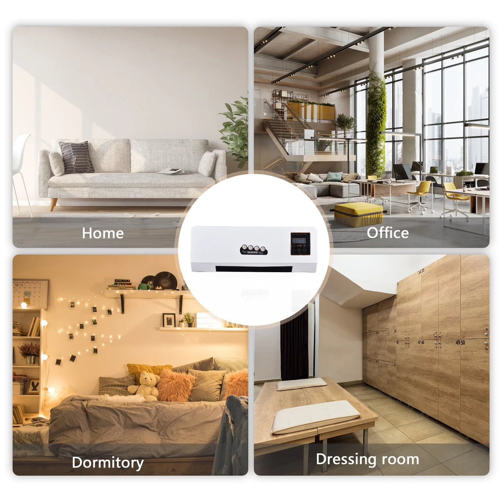 1800W 2-in-1 Electric Heater and Air Conditioner Combo T739