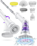 Cordless Electric Spin Scrubber with 6 Brush Heads W950