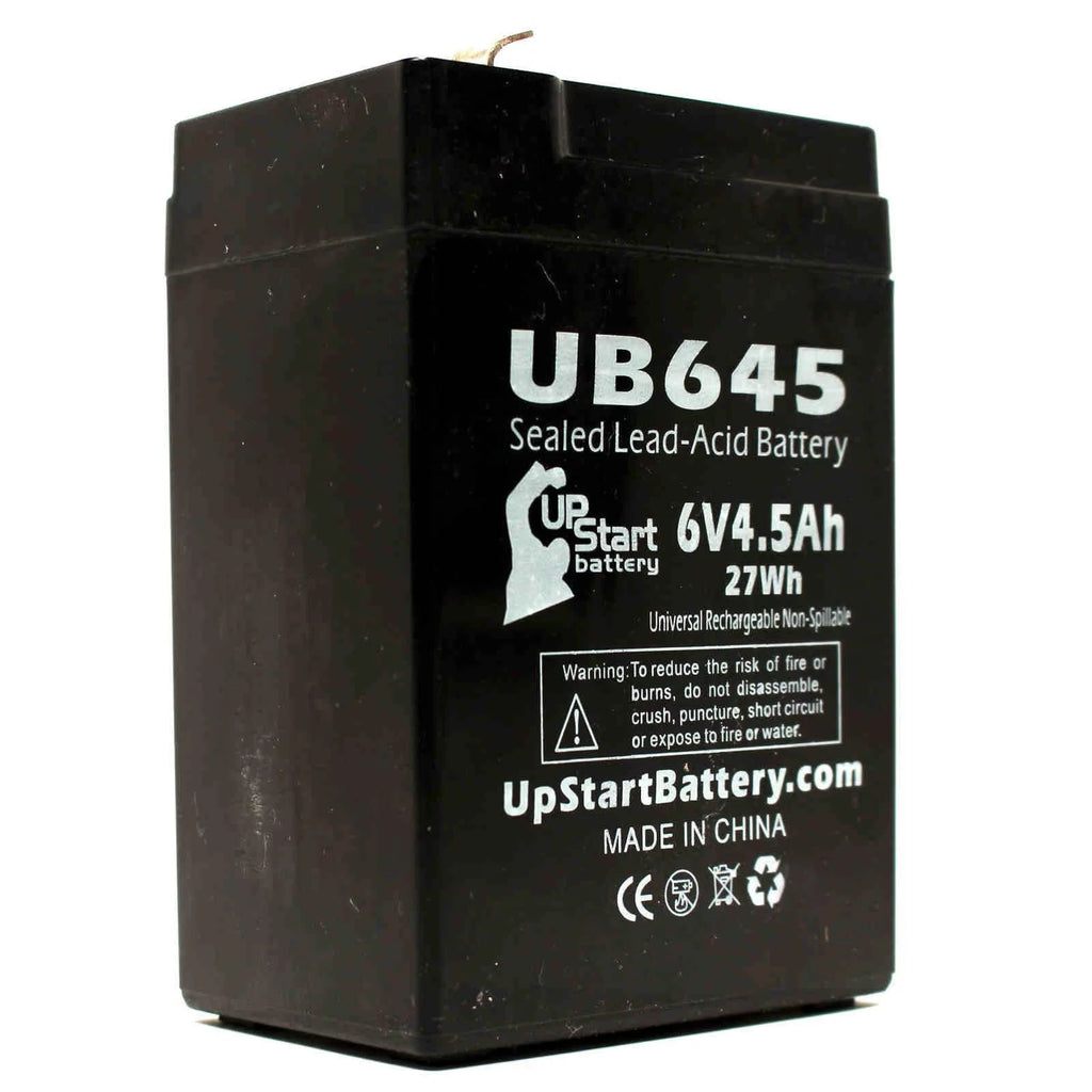 6V 4.5Ah Sealed Lead Acid Battery with Terminal Adapters R8863
