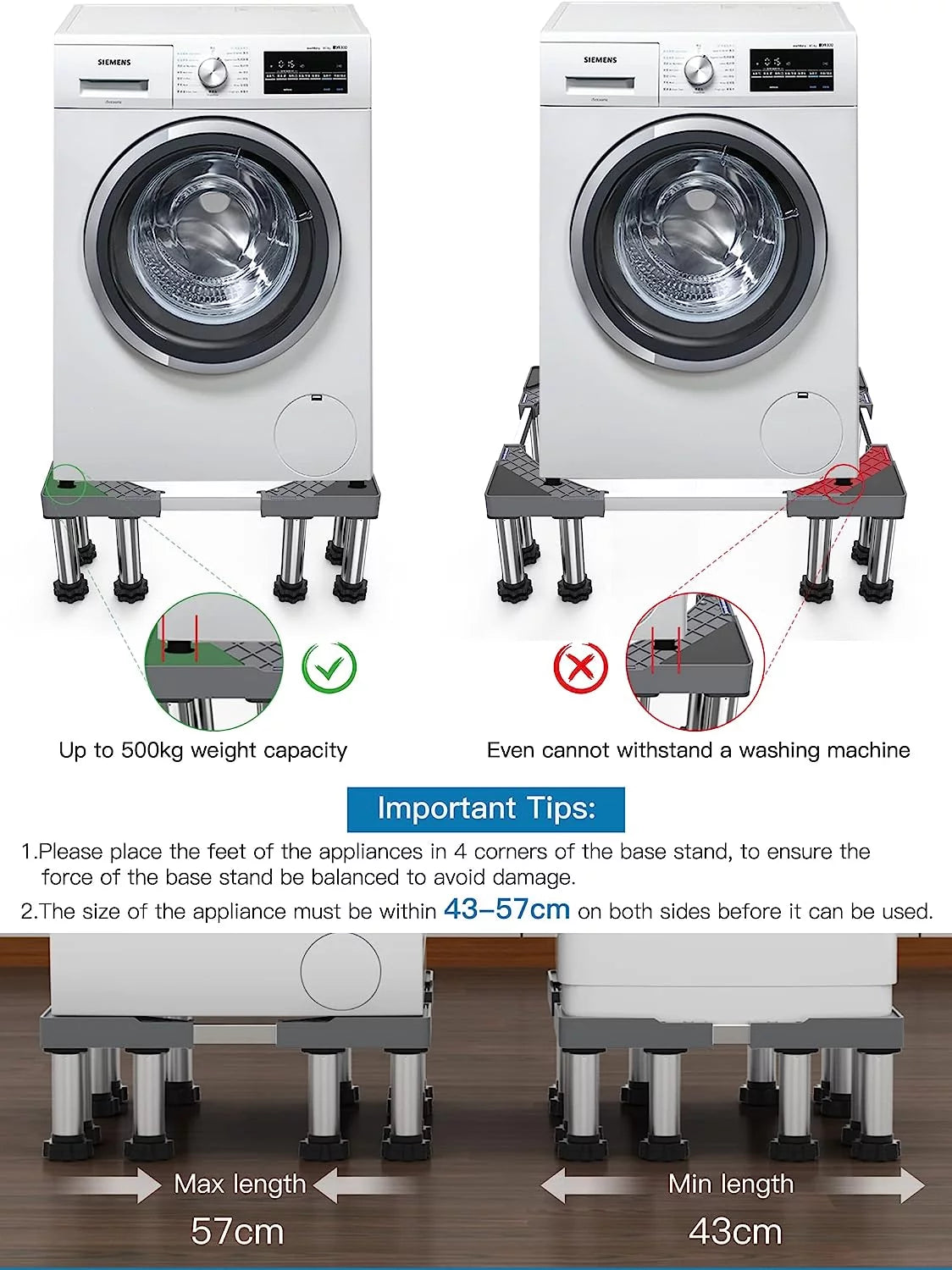 Adjustable Heavy Duty Fridge Stand D3343