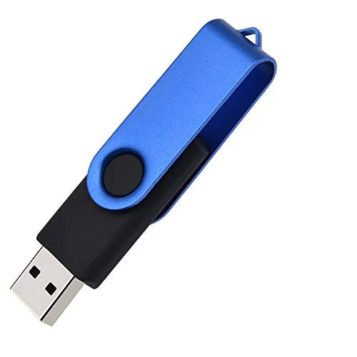 USB Flash Drive 64MB Pack of 10 Metal USB 2.0 Swivel Keychain T71617
