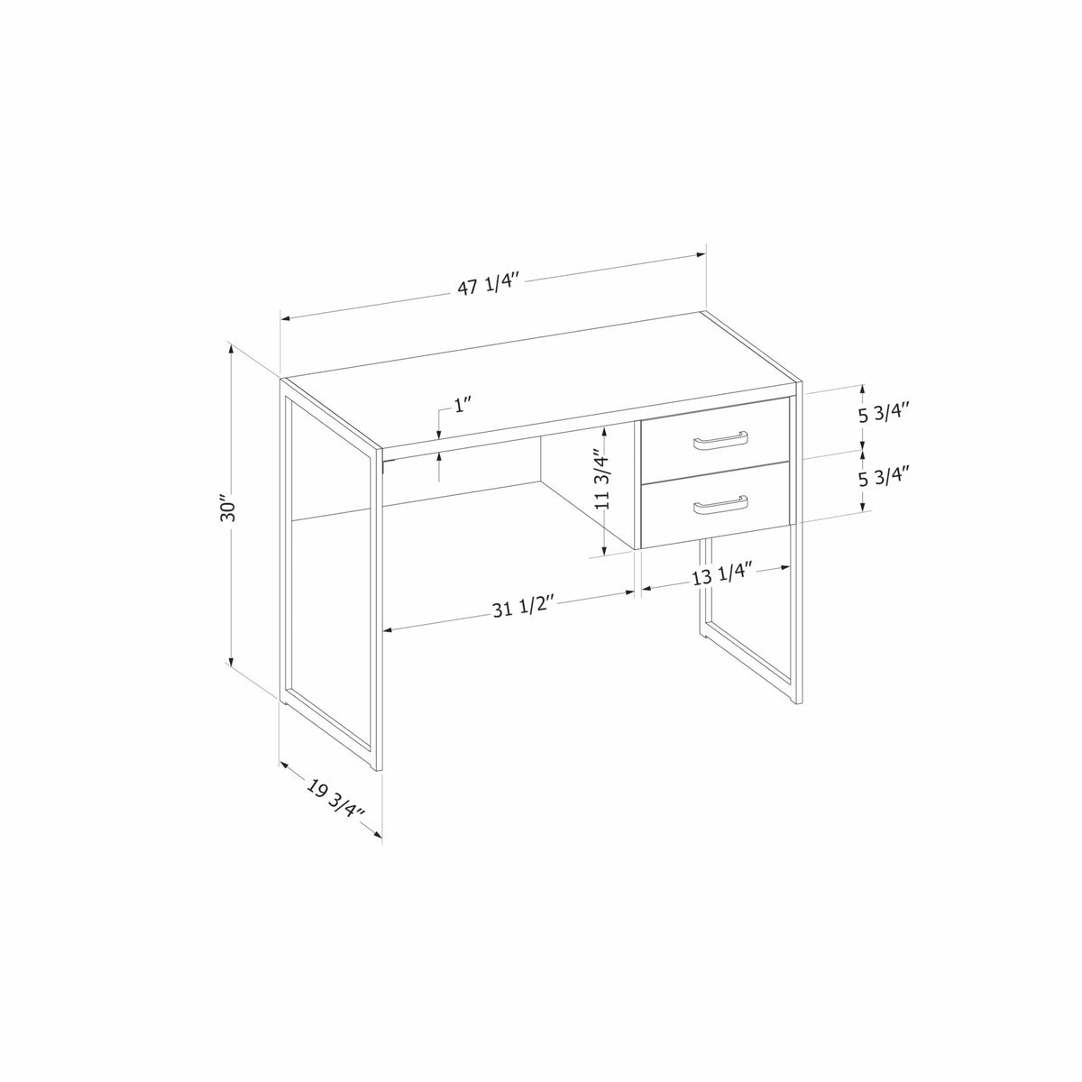 Urban Modern Computer Desk H54047
