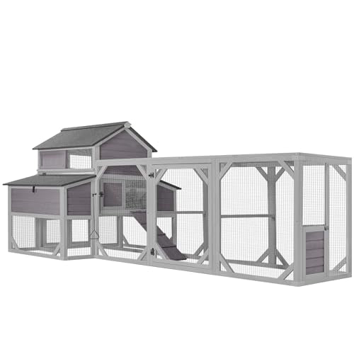 Extra Large Wooden Chicken Coop with 6 Nesting Boxes E599262