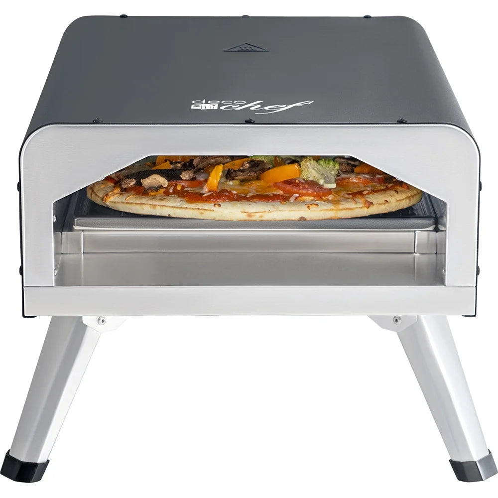 Electric Pizza Oven with 12-Inch Ceramic Stone and Grill B169