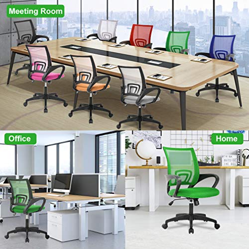Black Ergonomic Mesh Office Chair with Lumbar Support and Armrest M503