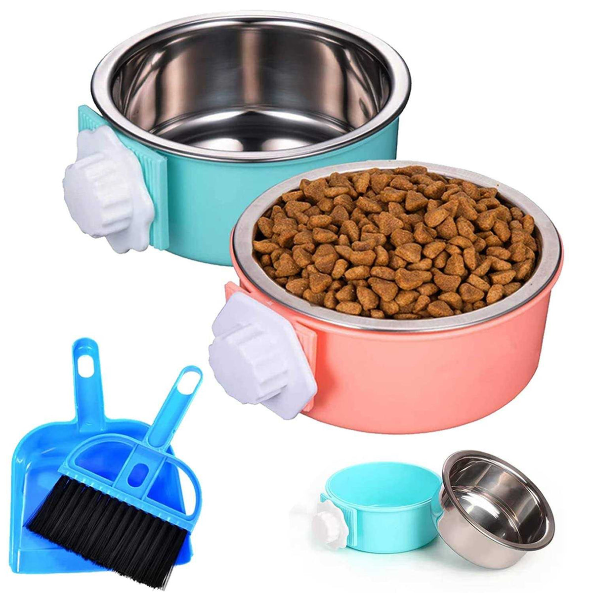 Removable Stainless Steel Dog Crate Bowl S2333