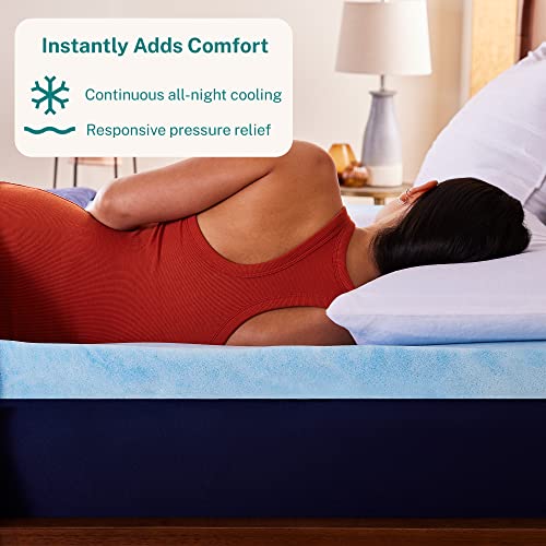 3 Inch Cooling Gel Memory Foam Mattress Topper King Size E645