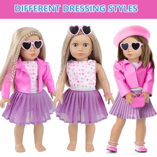 18 Inch Doll Makeup Accessories and Clothes Tote Bag Set D9988