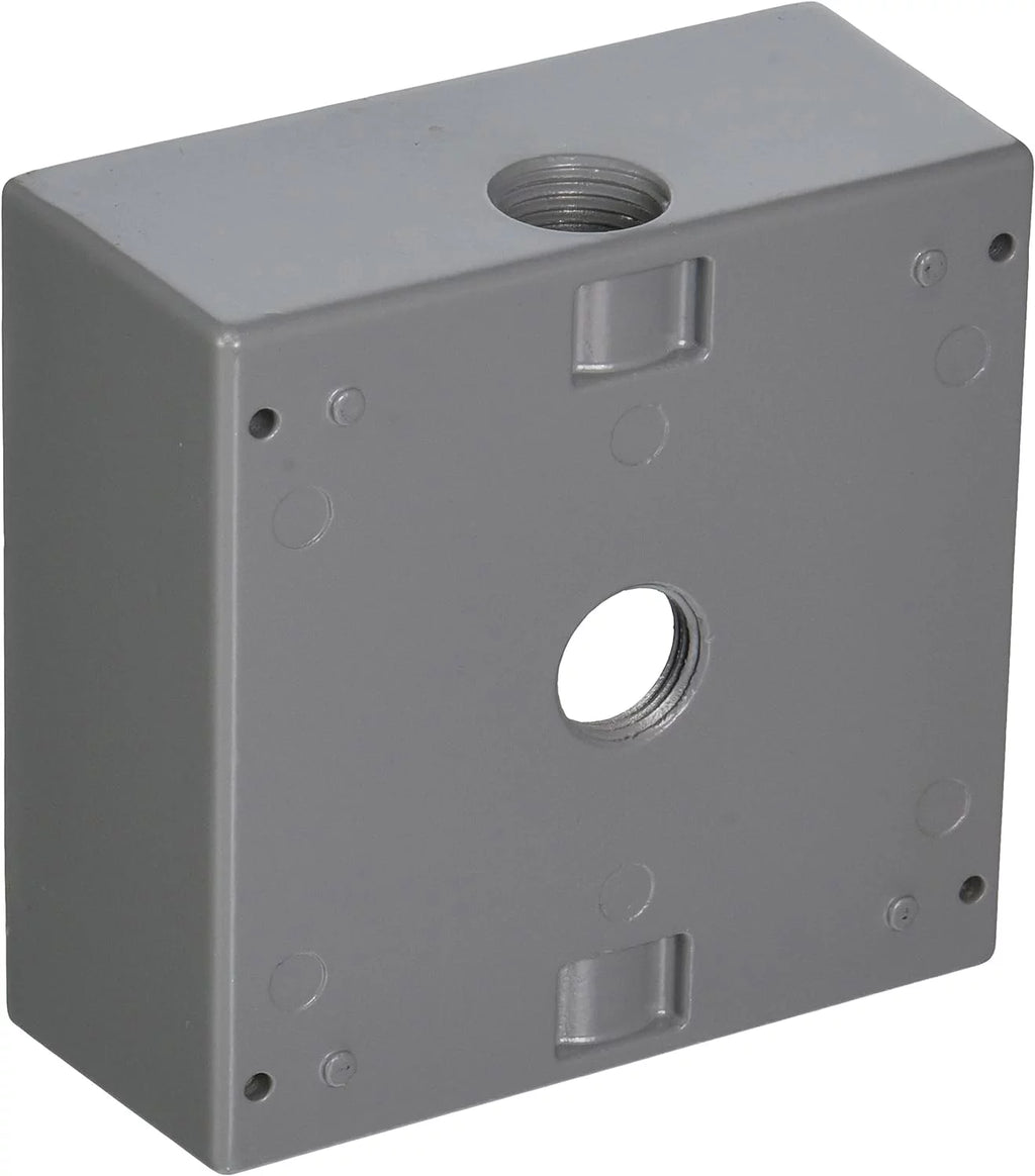 4-1/2-Inch X 4-1/2-Inch 2-Inch Deep Weatherproof Box, Gray E695867