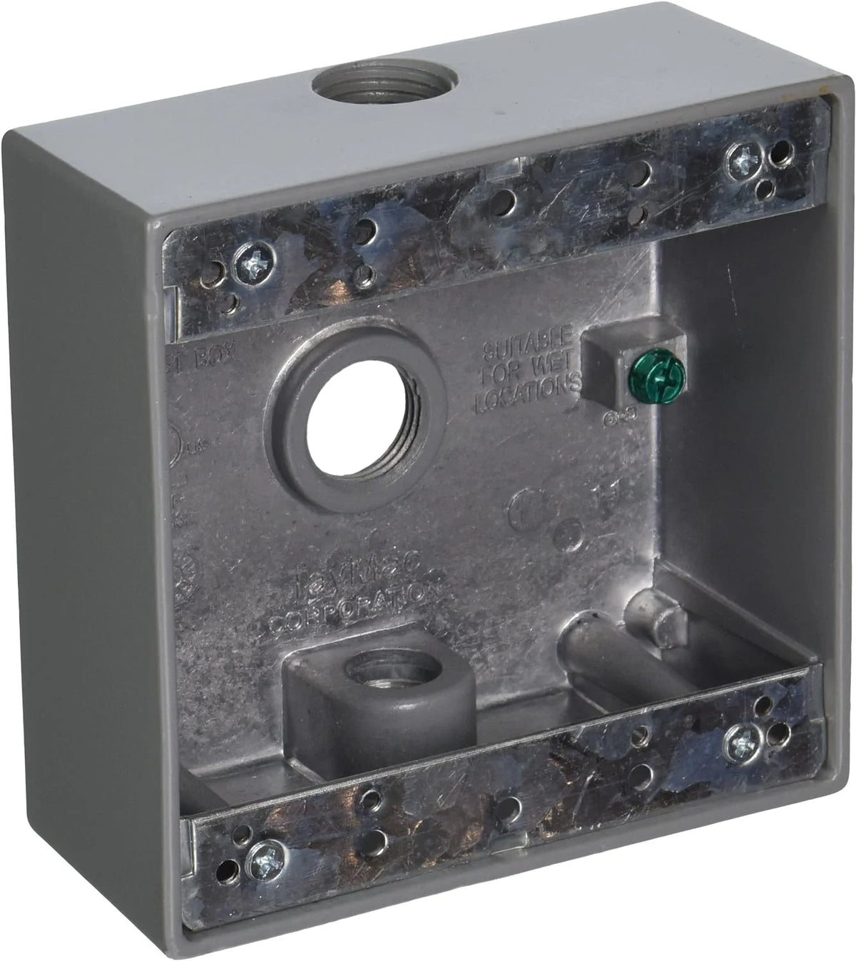 4-1/2-Inch X 4-1/2-Inch 2-Inch Deep Weatherproof Box, Gray E695867