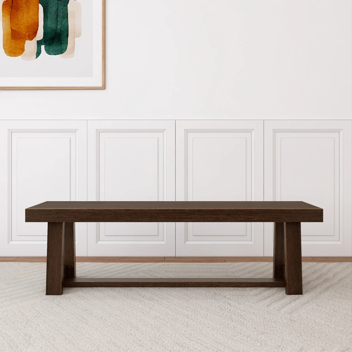 60" Solid Wood Dining Bench Q41288