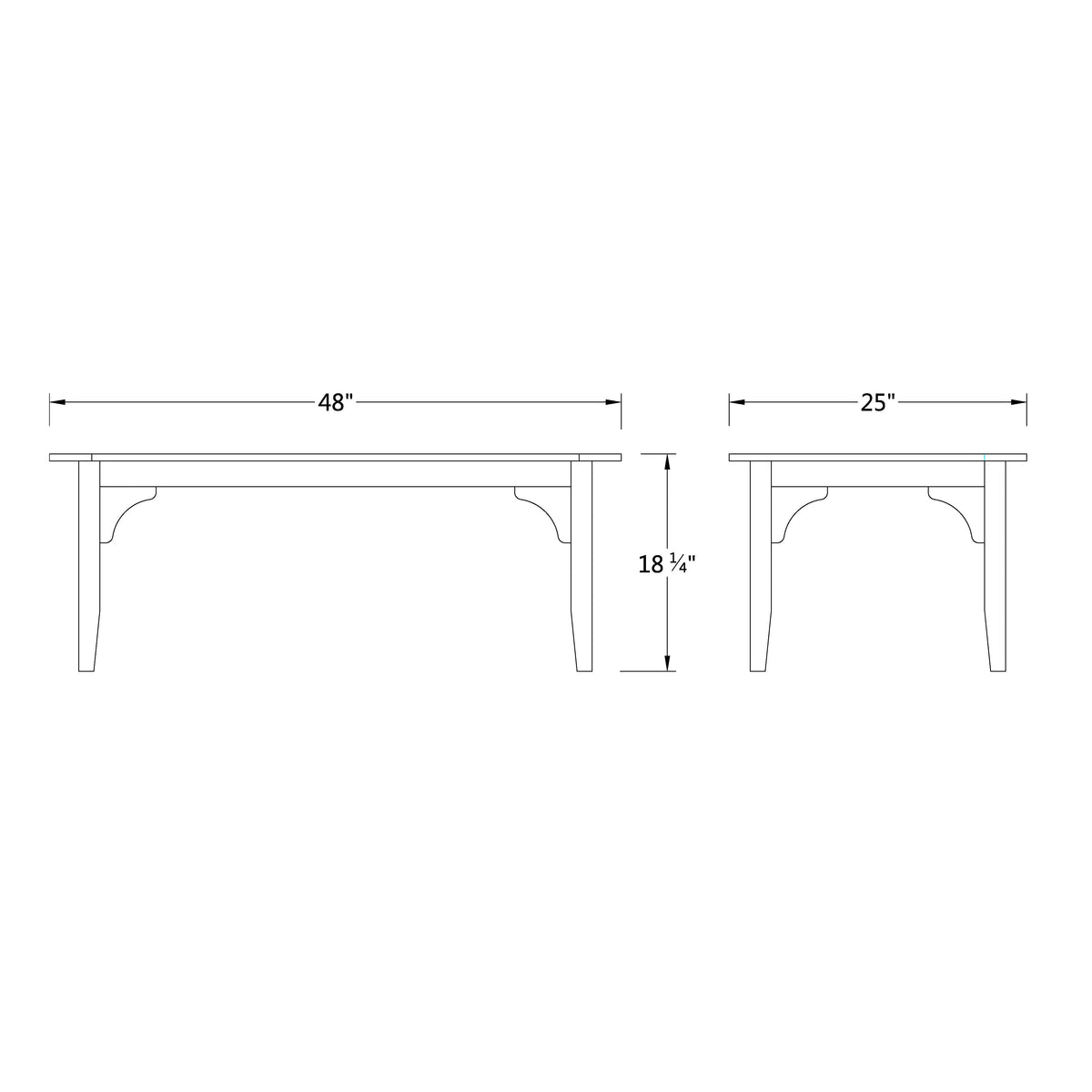 Teak Outdoor Coffee Table V3607